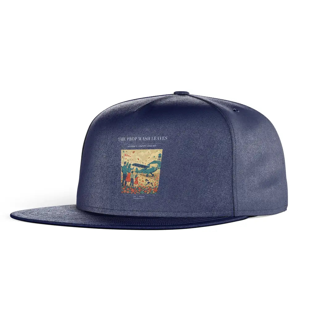 The Prop Wash Leaves snapback - dark blue