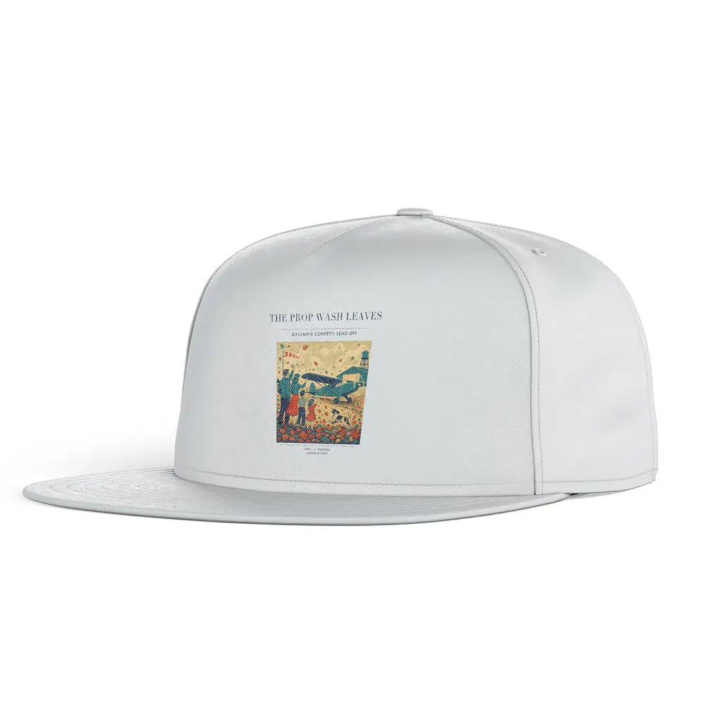 The Prop Wash Leaves snapback - white