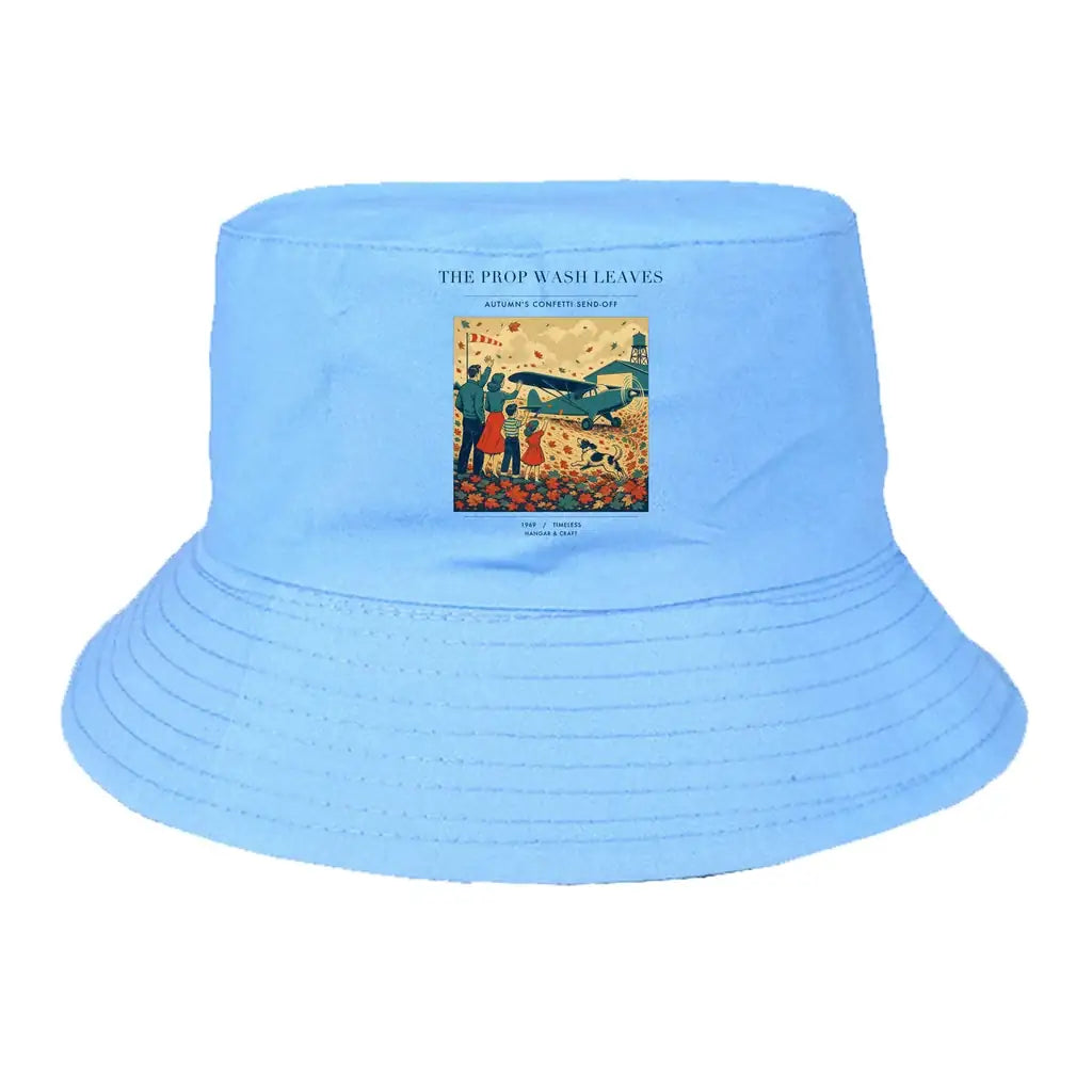 The Prop Wash Leaves summer hat - light blue
