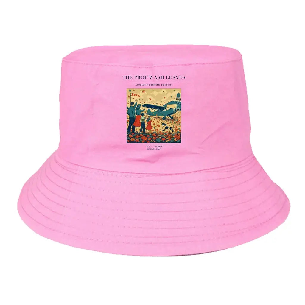 The Prop Wash Leaves summer hat - light pink