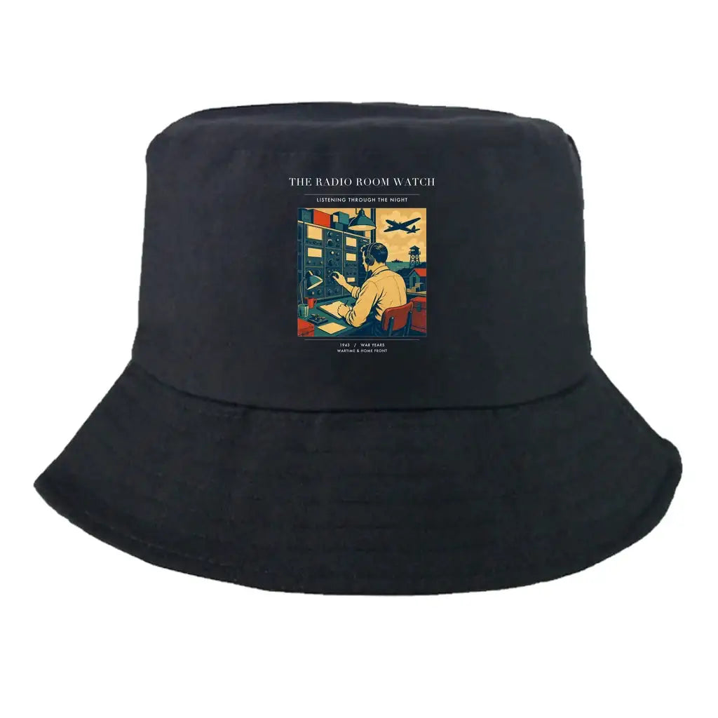 The Radio Room Watch summer hat - black