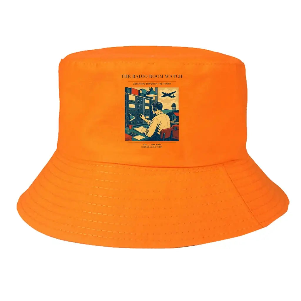 The Radio Room Watch summer hat - orange