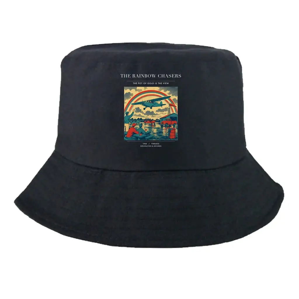 The Rainbow Chasers summer hat - black