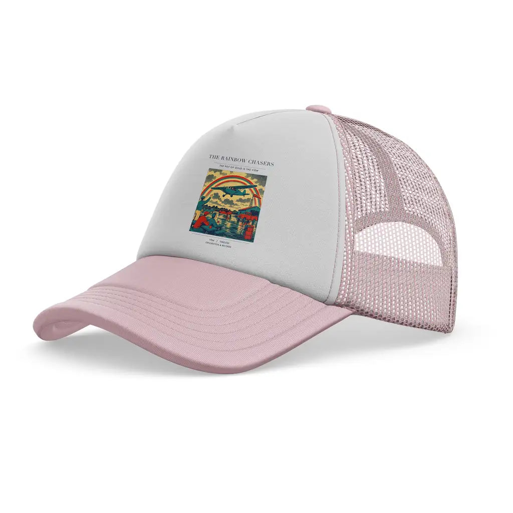 The Rainbow Chasers trucker cap - light pink