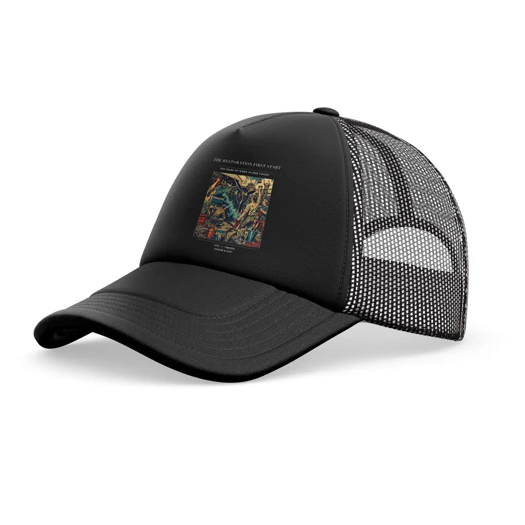 The Restoration First Start trucker cap - full black