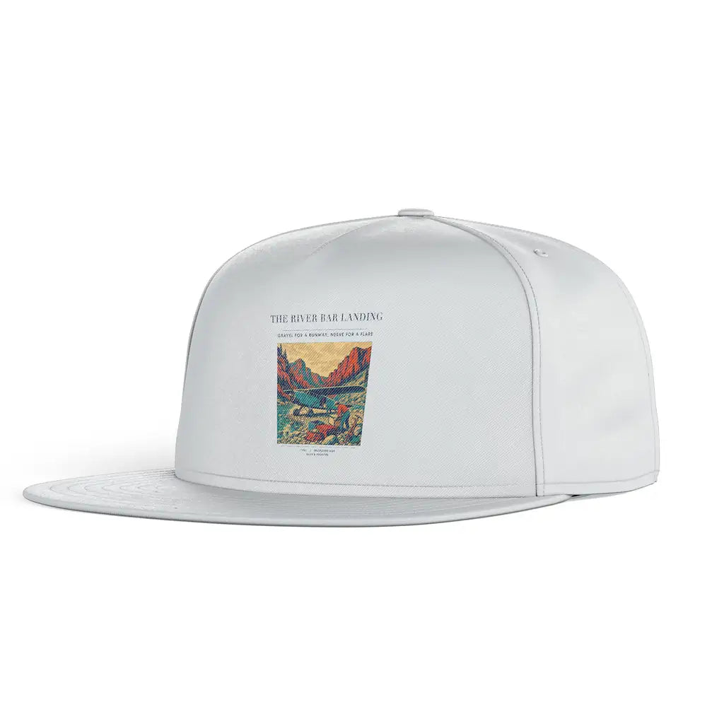 The River Bar Landing snapback - white