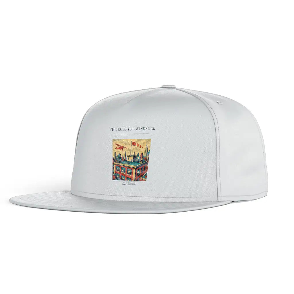 The Rooftop Windsock snapback - white
