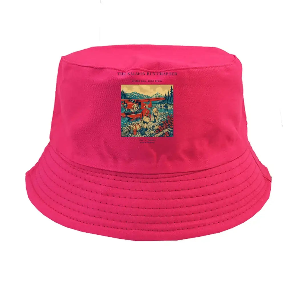 The Salmon Run Charter summer hat - pink
