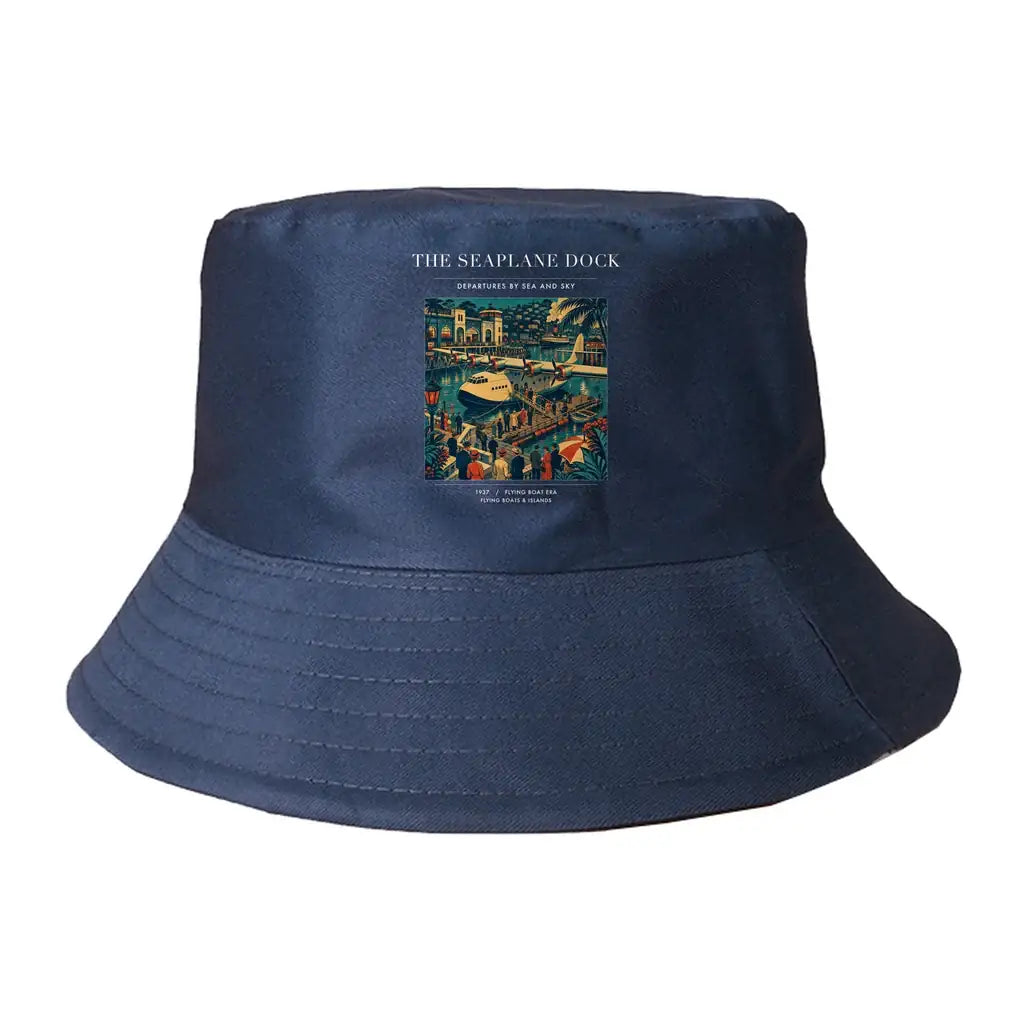 The Seaplane Dock summer hat - dark blue