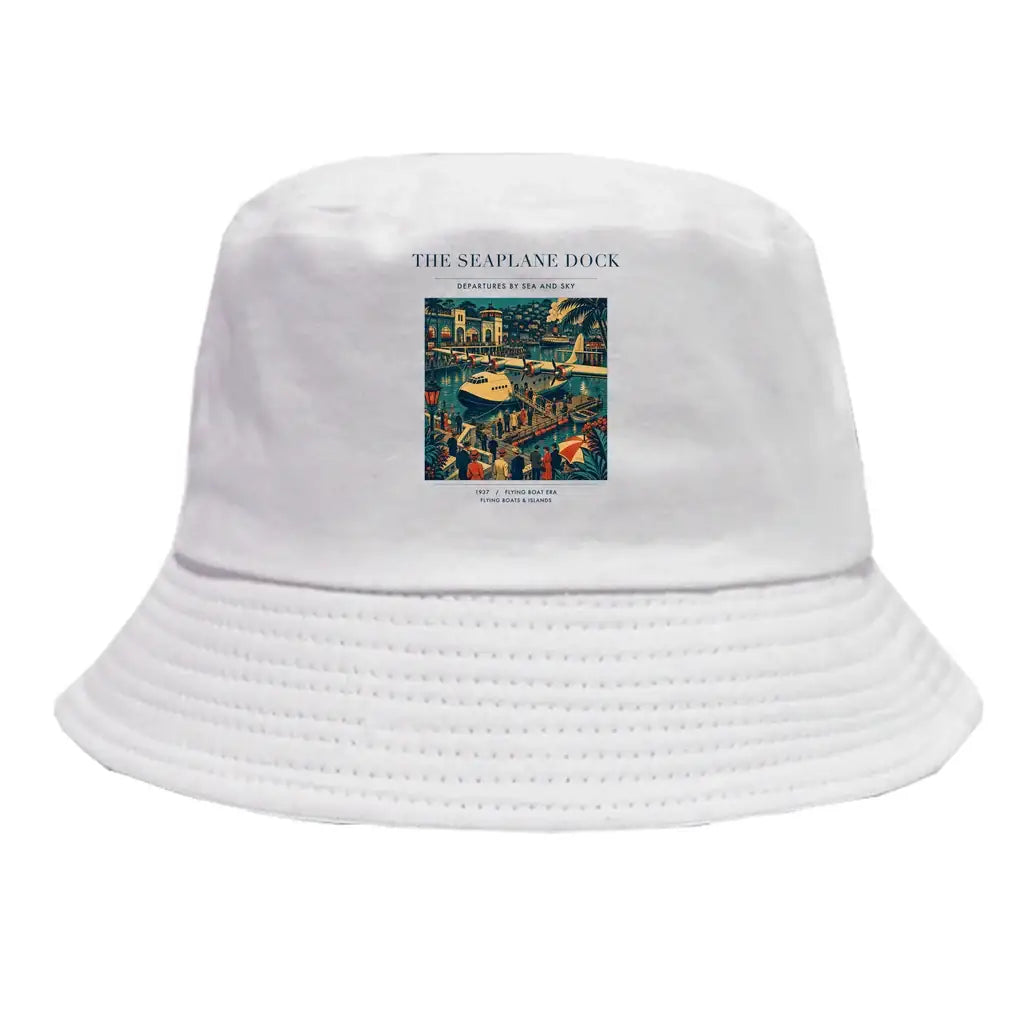 The Seaplane Dock summer hat - white