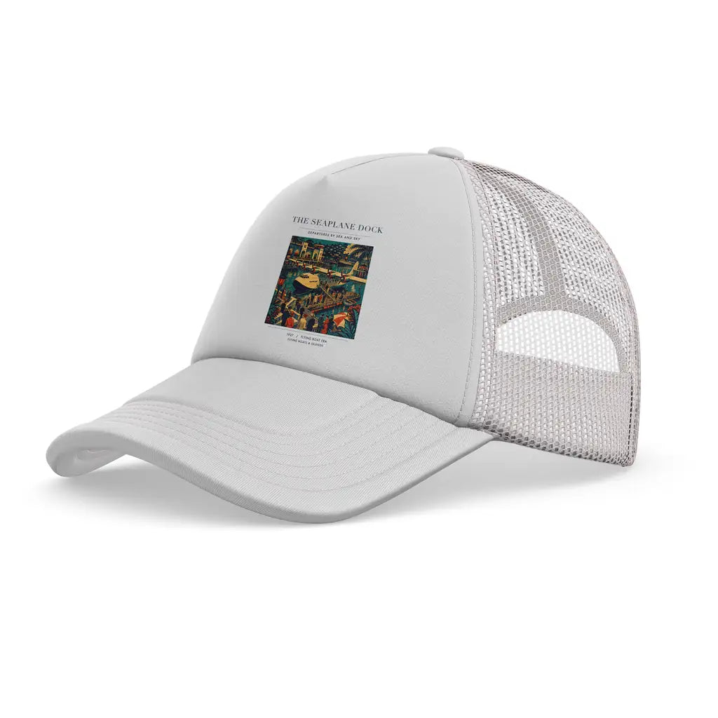 The Seaplane Dock trucker cap - white