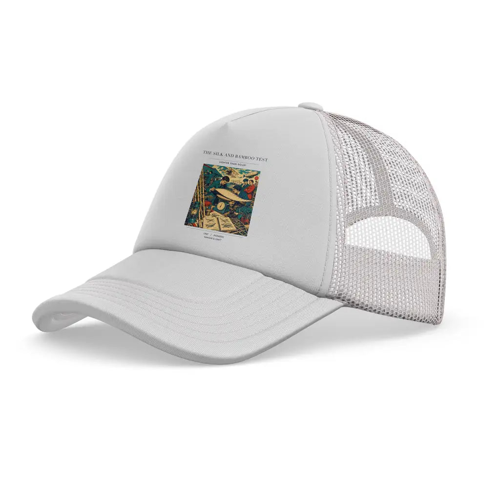 The Silk And Bamboo Test trucker cap - white