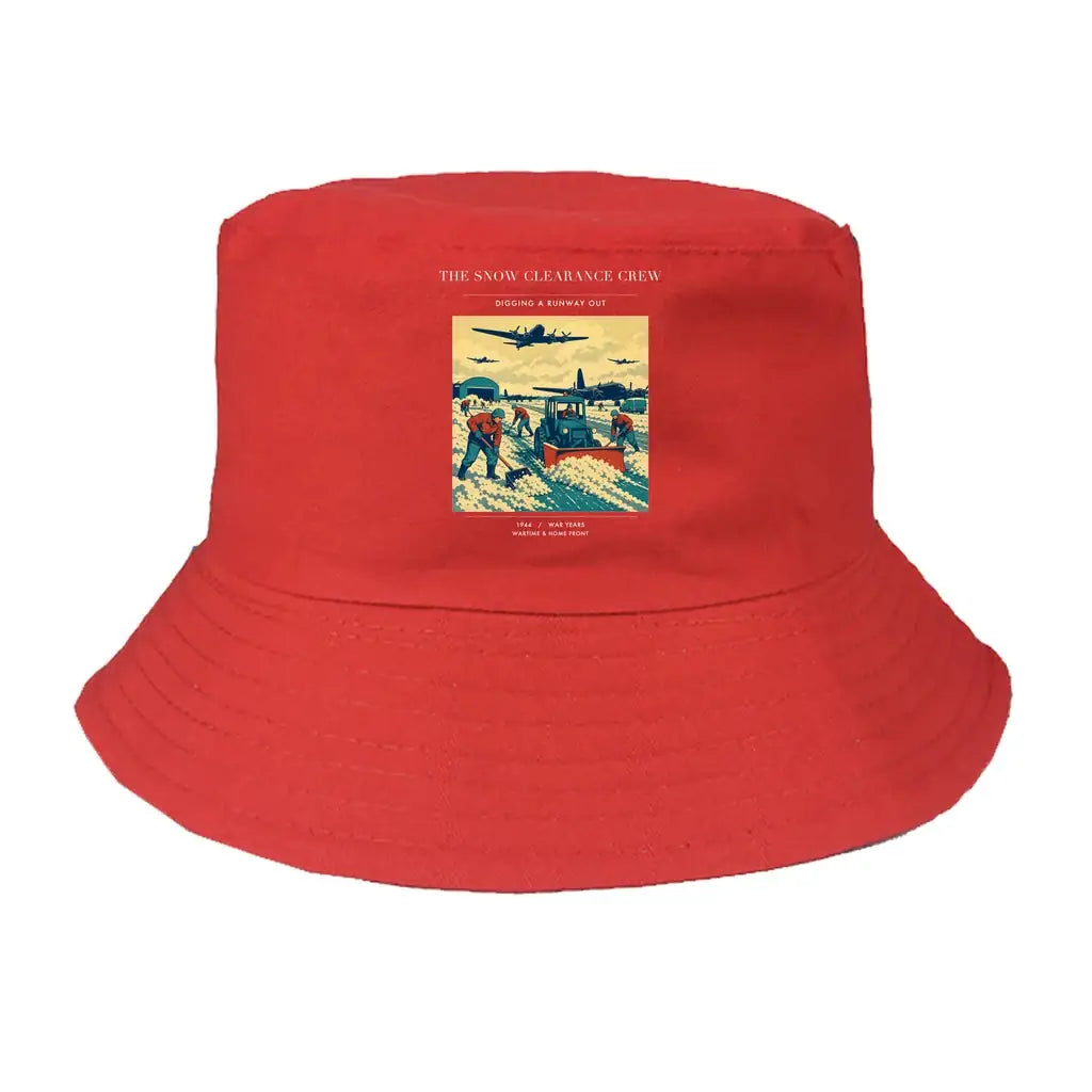 The Snow Clearance Crew summer hat - red