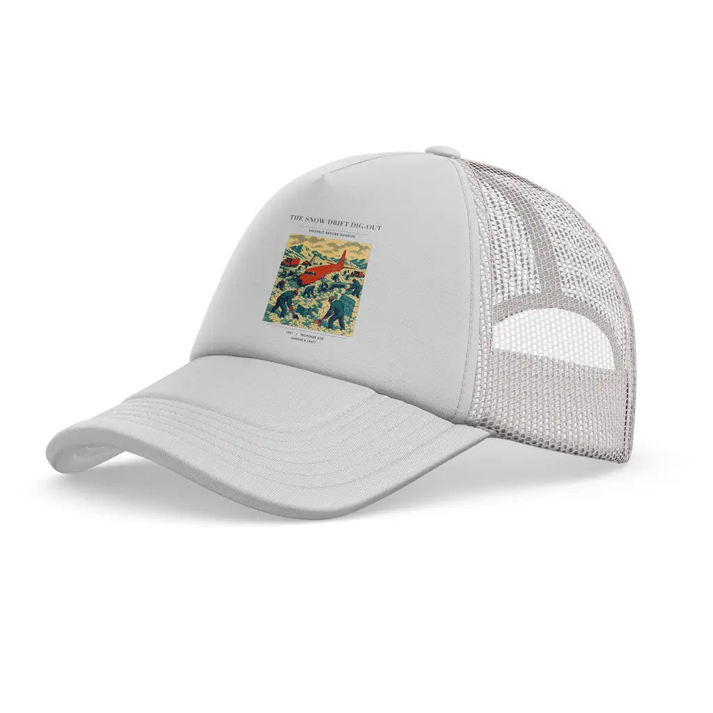 The Snow Drift Dig-Out trucker cap - white