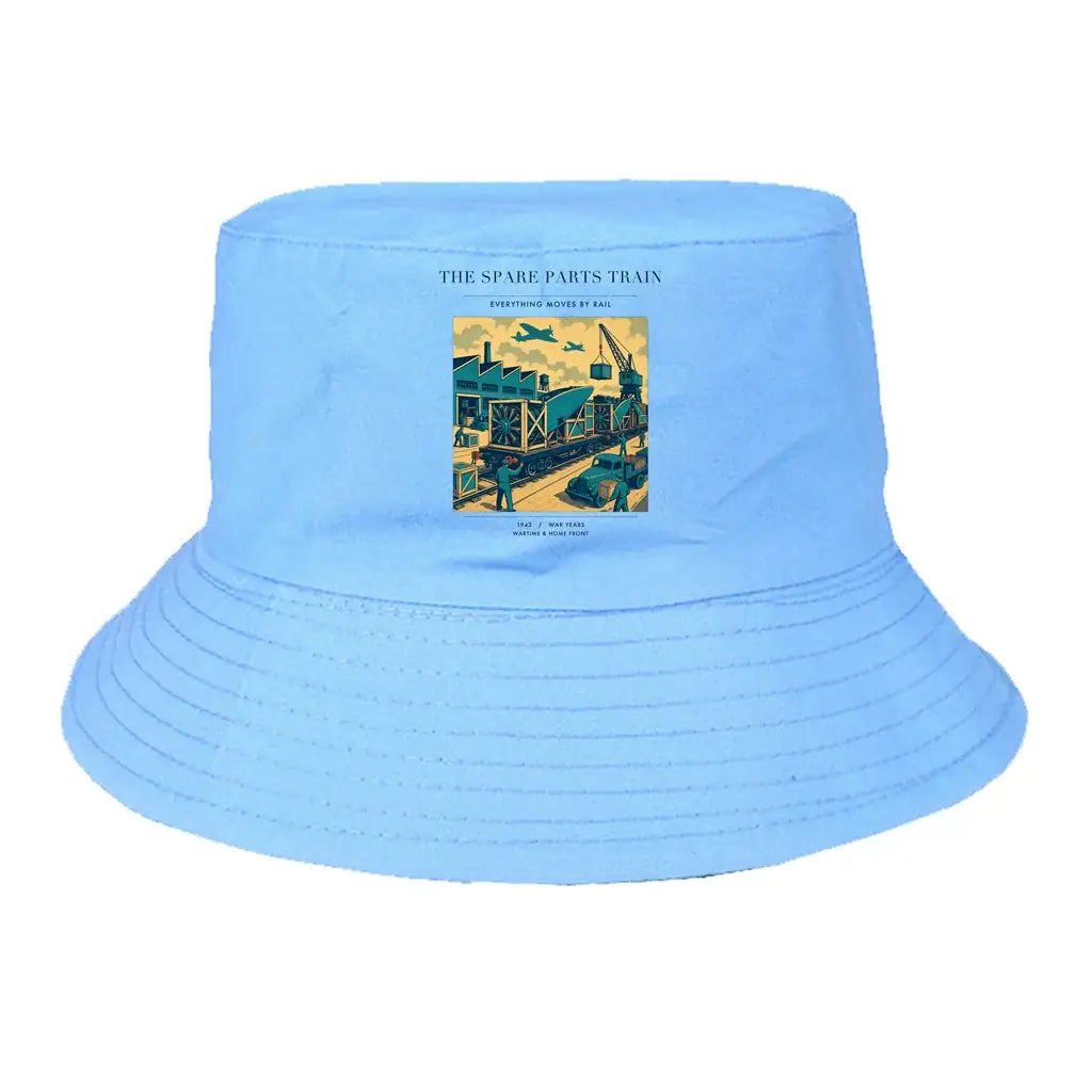 The Spare Parts Train summer hat - light blue