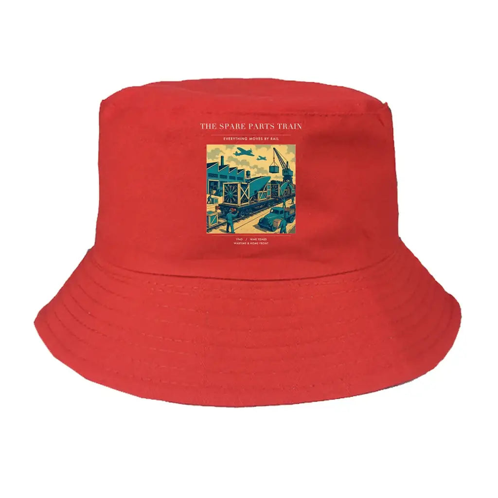 The Spare Parts Train summer hat - red