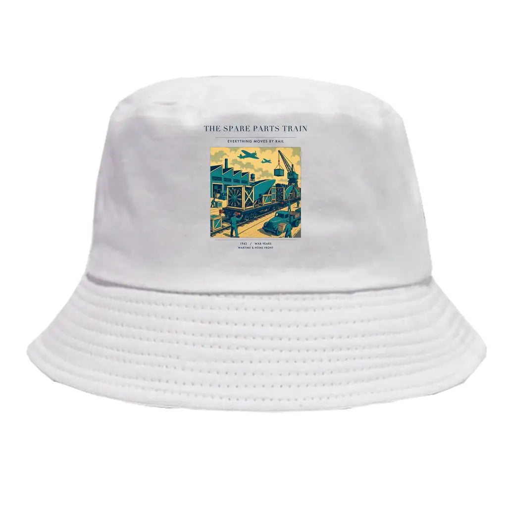 The Spare Parts Train summer hat - white