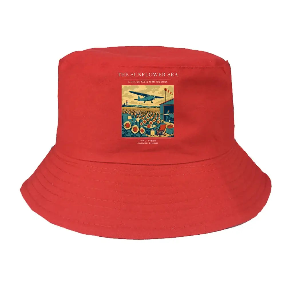 The Sunflower Sea summer hat - red