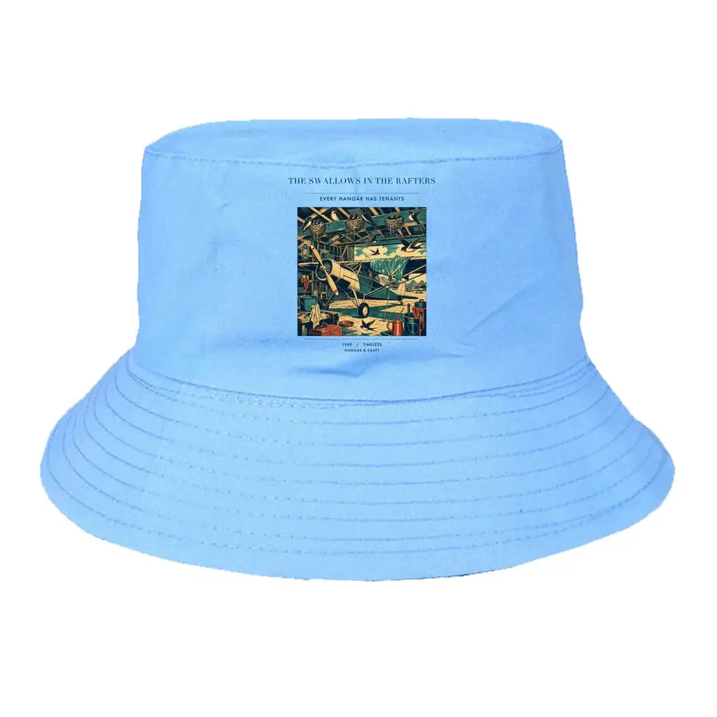 The Swallows In The Rafters summer hat - light blue