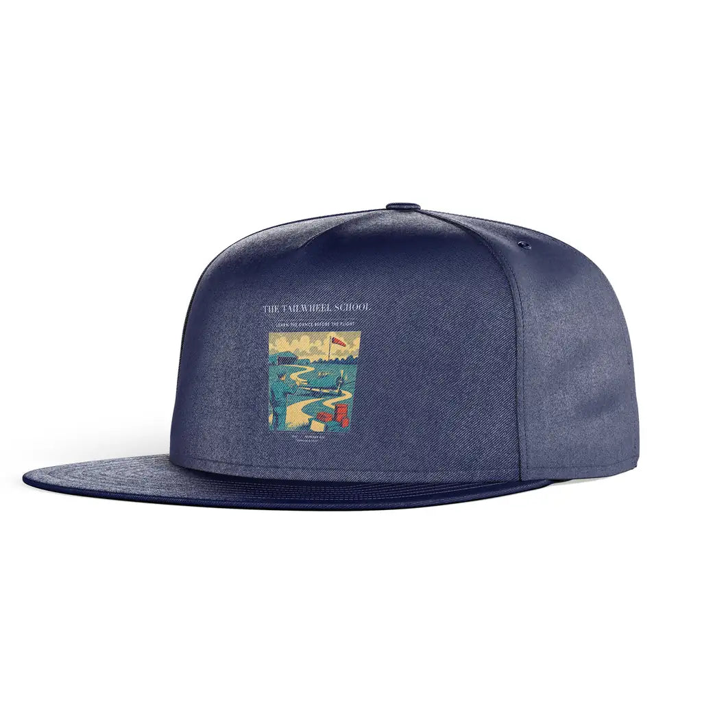 The Tailwheel School snapback - dark blue