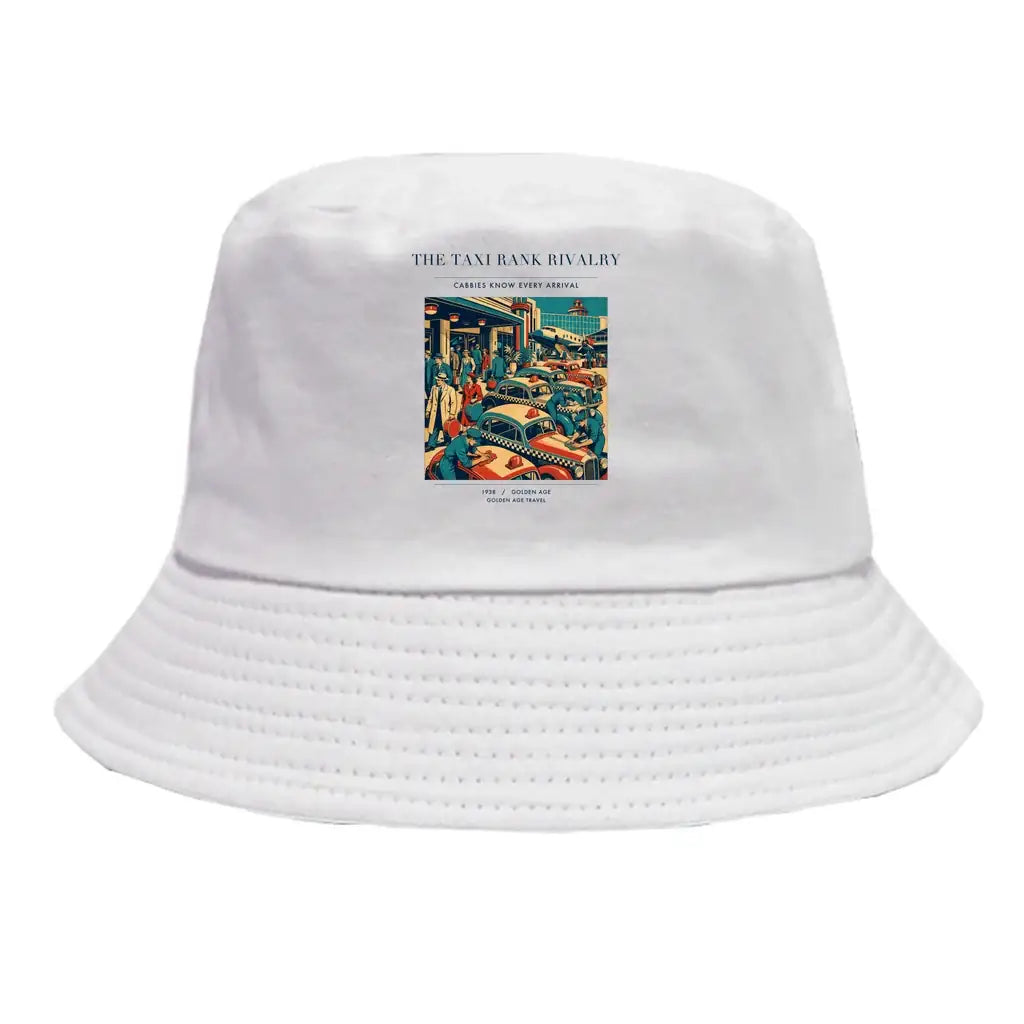 The Taxi Rank Rivalry summer hat - white