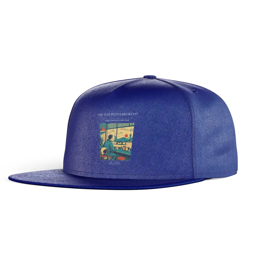 The Test Pilot's Breakfast snapback - blue