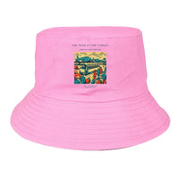 Thumbnail for The Tram To The Tarmac summer hat - light pink