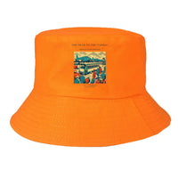 Thumbnail for The Tram To The Tarmac summer hat - orange