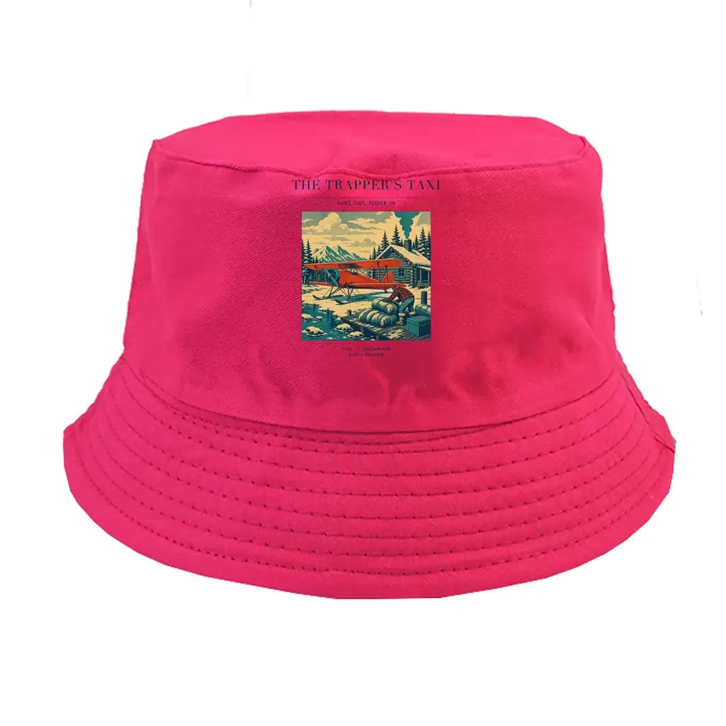 The Trapper's Taxi summer hat - pink