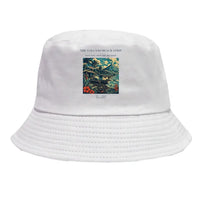 Thumbnail for The Volcano Beach Strip summer hat - white