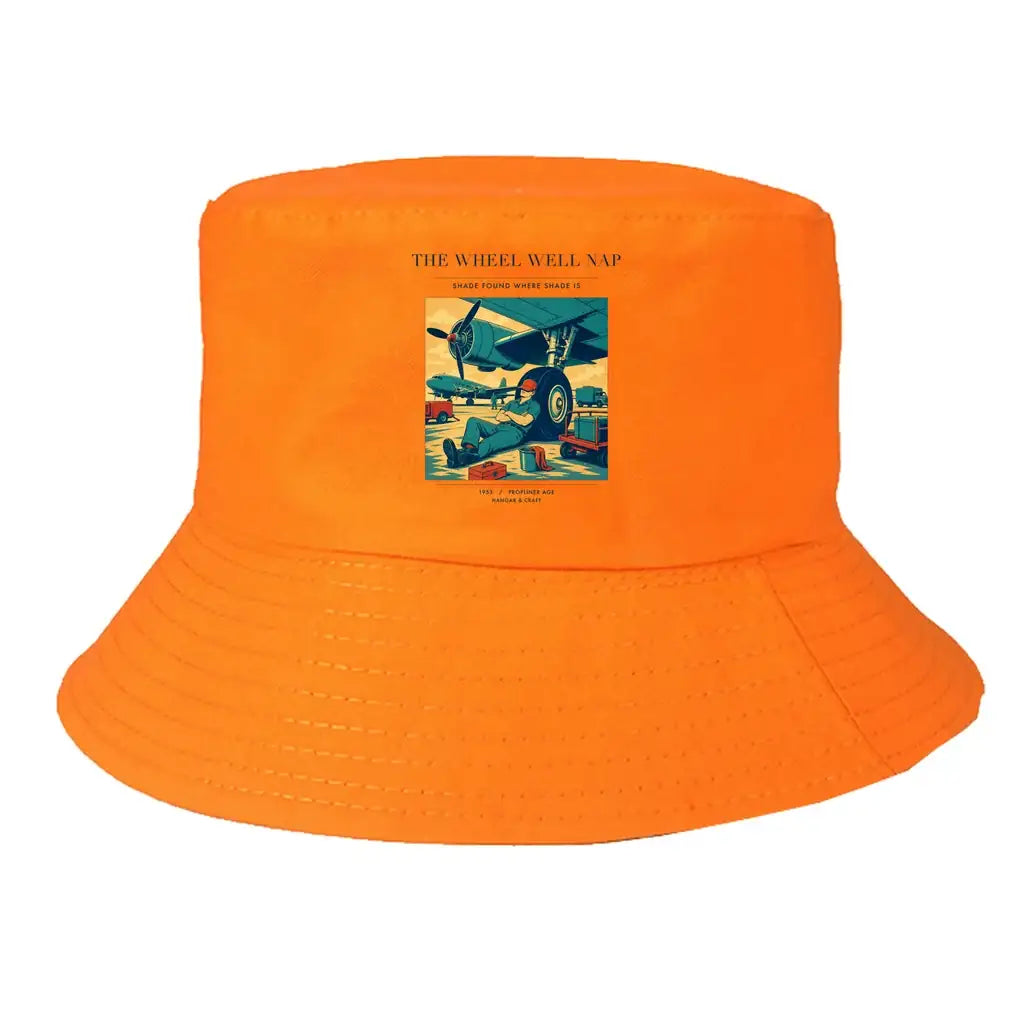 The Wheel Well Nap summer hat - orange