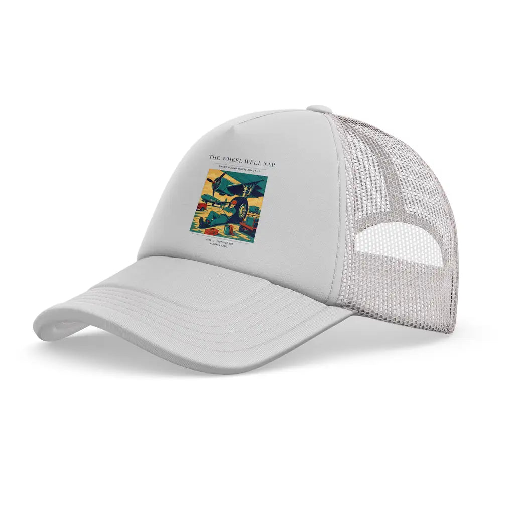 The Wheel Well Nap trucker cap - white