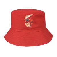 Thumbnail for The Wind Leaves No Footprint summer hat - red