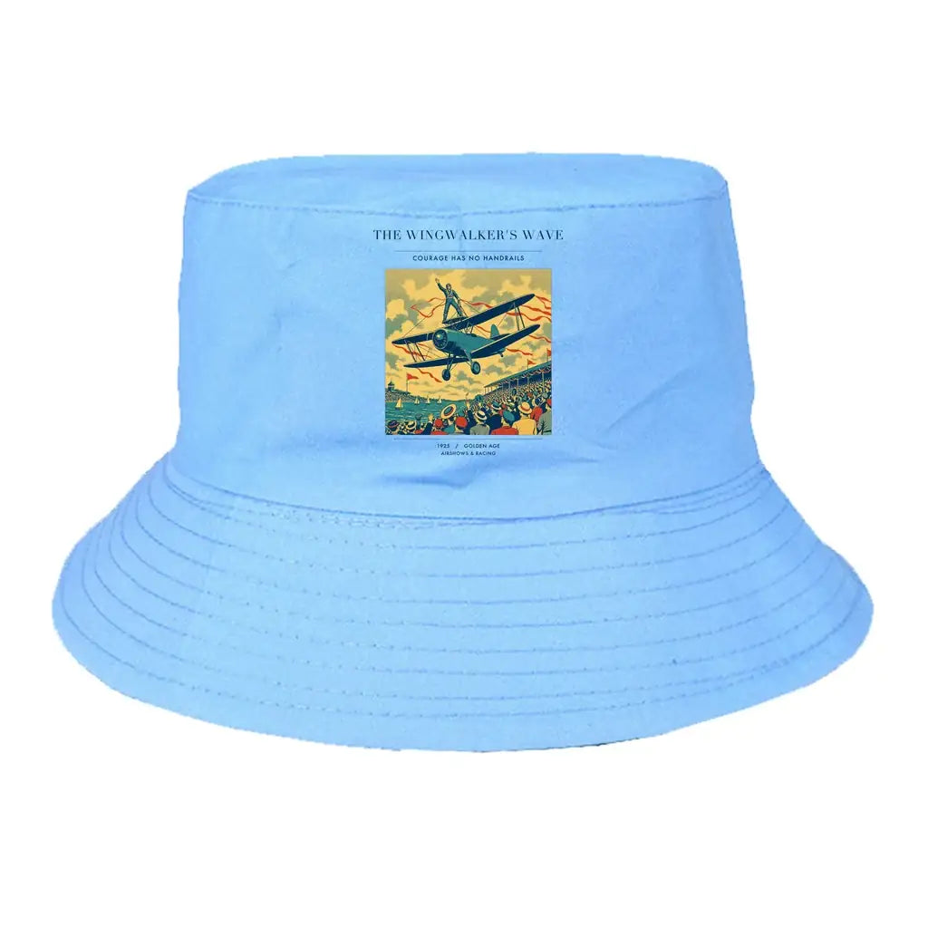 The Wingwalker's Wave summer hat - light blue