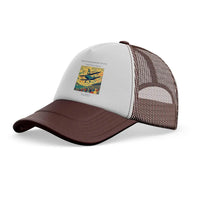 Thumbnail for The Wingwalker's Wave trucker cap - brown