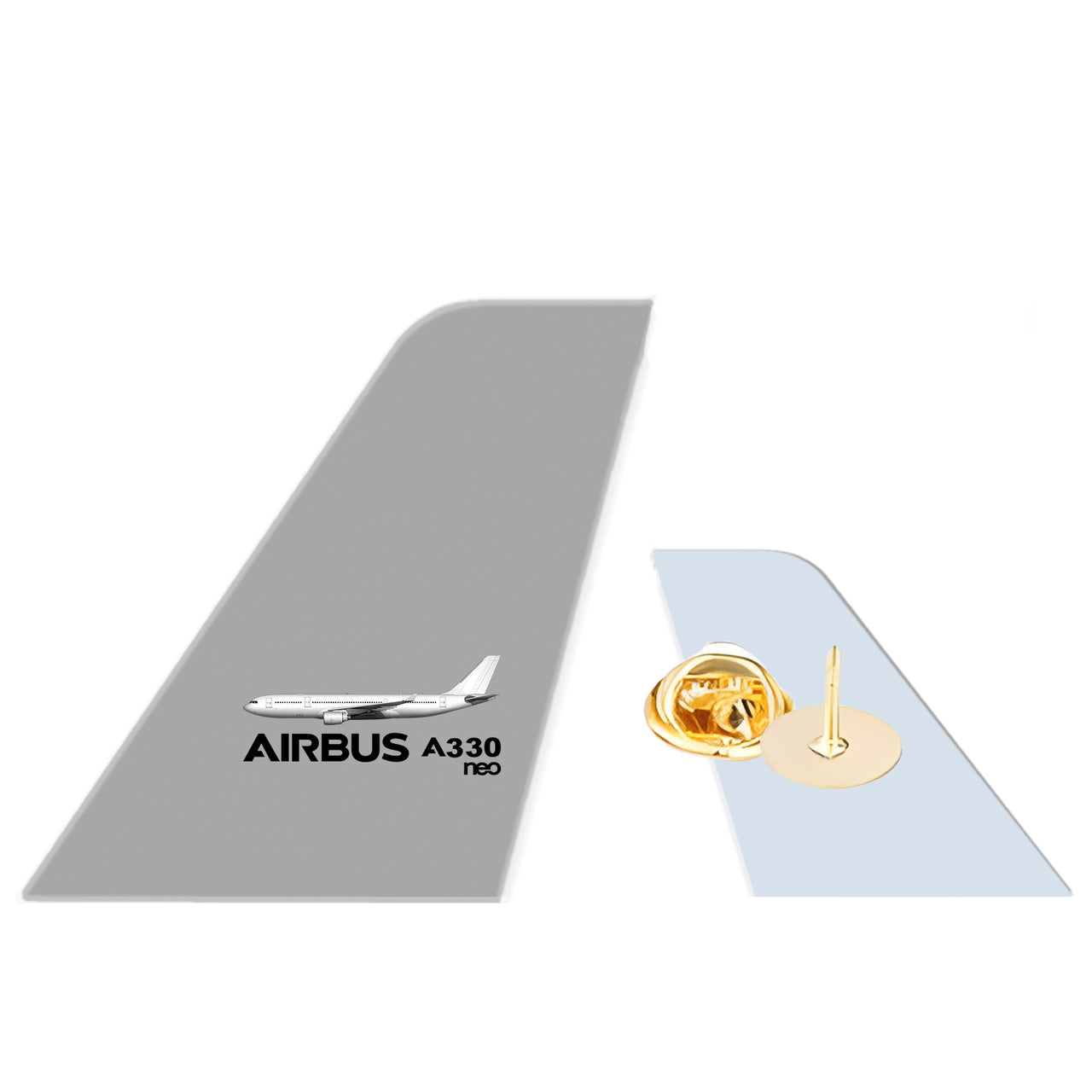 The Airbus A330neo Designed Tail Shape Badges & Pins