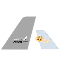 Thumbnail for The Airbus A380 Designed Tail Shape Badges & Pins
