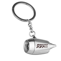 Thumbnail for The Boeing 737Max Designed Airplane Jet Engine Shaped Key Chain