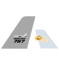 Thumbnail for The Boeing 767 Designed Tail Shape Badges & Pins
