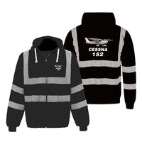 Thumbnail for The Cessna 152 Designed Reflective Zipped Hoodies
