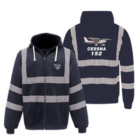 Thumbnail for The Cessna 152 Designed Reflective Zipped Hoodies