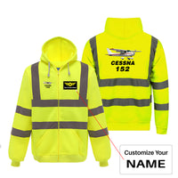 Thumbnail for The Cessna 152 Designed Reflective Zipped Hoodies