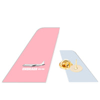 Thumbnail for The Embraer ERJ-190 Designed Tail Shape Badges & Pins