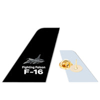 Thumbnail for The Fighting Falcon F16 Designed Tail Shape Badges & Pins