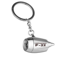 Thumbnail for The Lockheed Martin F22 Designed Airplane Jet Engine Shaped Key Chain