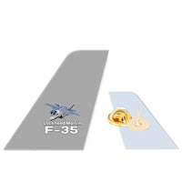 Thumbnail for The Lockheed Martin F35 Designed Tail Shape Badges & Pins