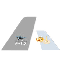 Thumbnail for The McDonnell Douglas F15 Designed Tail Shape Badges & Pins