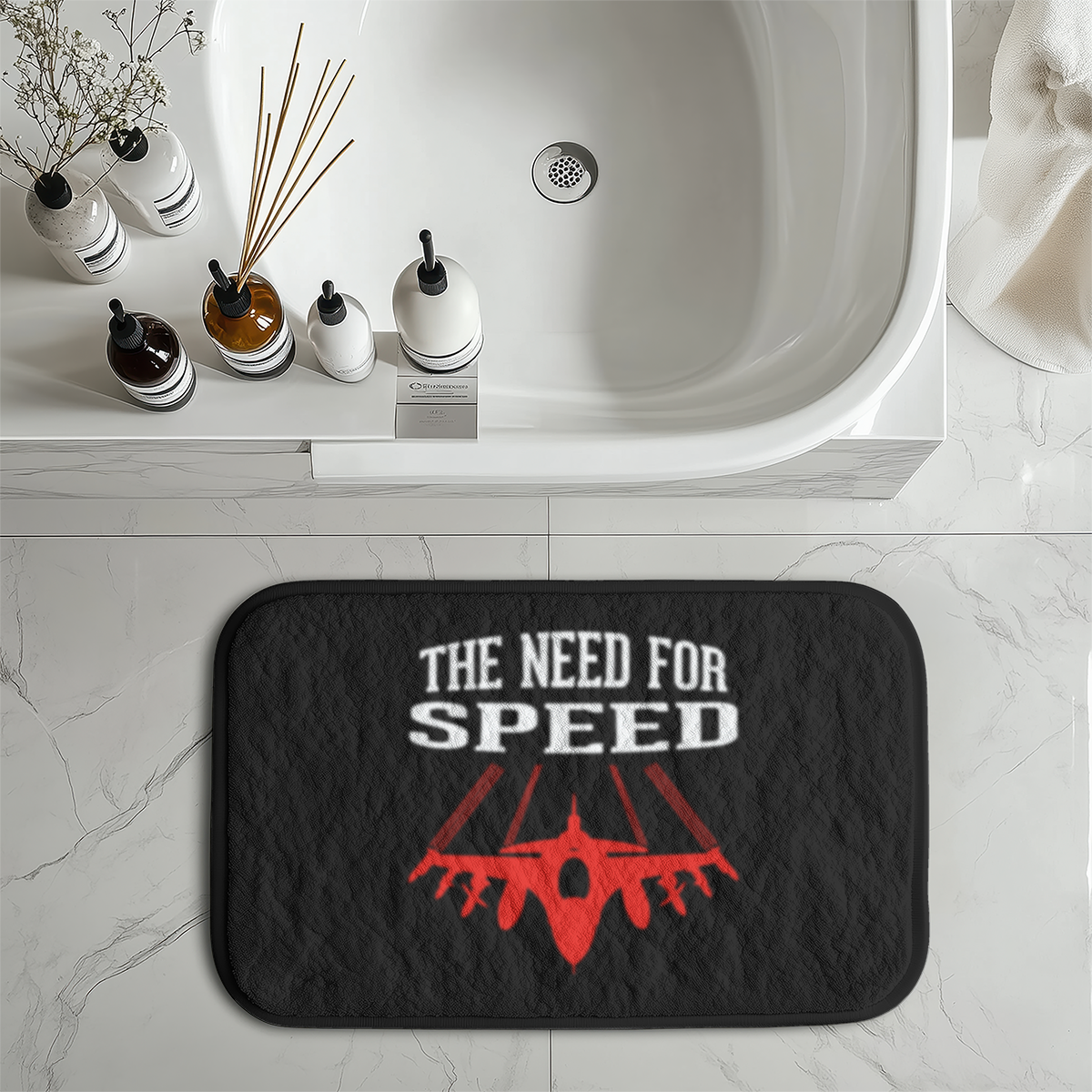 The Need For Speed Designed Bath Mats