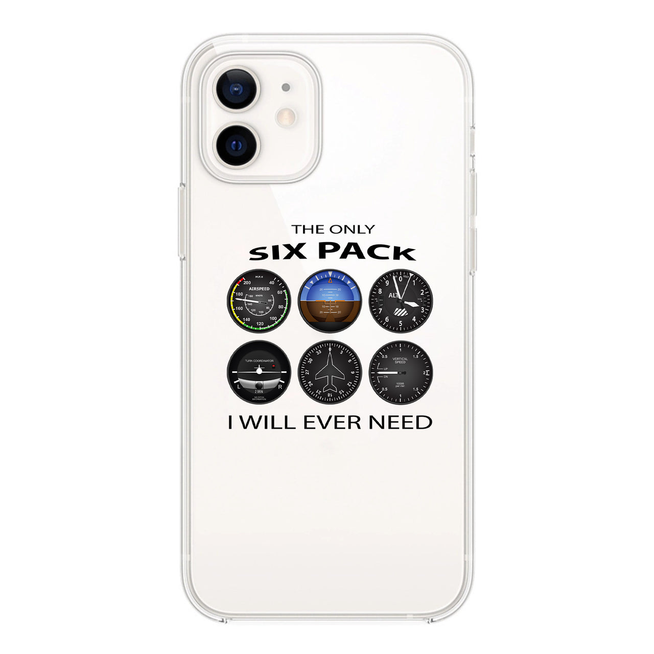 The Only Six Pack I Will Ever Need Designed Transparent Silicone iPhone Cases