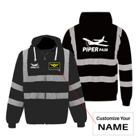 Thumbnail for The Piper PA28 Designed Reflective Zipped Hoodies